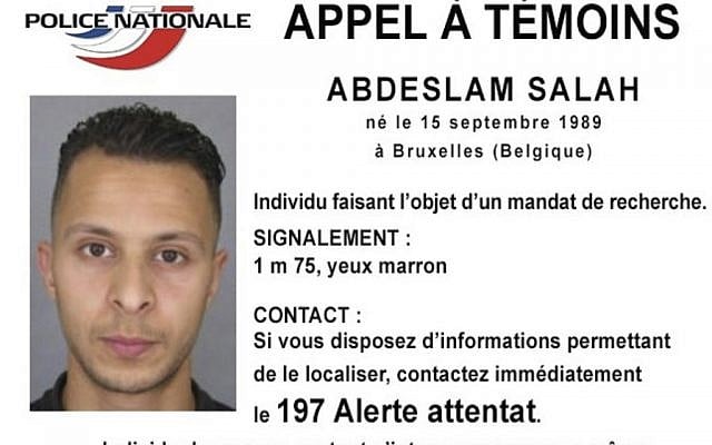 This undated file photo released Friday, Nov. 13, 2015, by French Police shows 26-year old Salah Abdeslam, who is wanted by police in connection with recent terror attacks in Paris, as police investigations continue. Belgian prosecutors said Friday March 18, 2016 that fingerprints of Paris attacks fugitive Salah Abdeslam found in Brussels apartment that was raided earlier this week. (Police Nationale via AP) This undated file photo released Friday, Nov. 13, 2015, by French Police shows 26-year old Salah Abdeslam, who is wanted by police in connection with recent terror attacks in Paris, as police investigations continue. Belgian prosecutors said Friday March 18, 2016 that fingerprints of Paris attacks fugitive Salah Abdeslam found in Brussels apartment that was raided earlier this week. (Police Nationale via AP)