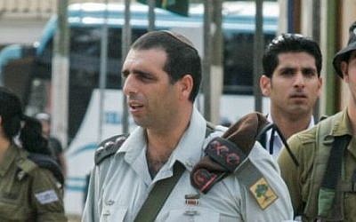 Brig.-Gen. Ofek Buchris seen during a visit to Tel Hashomer army base, November 22, 2010. (Flash90)