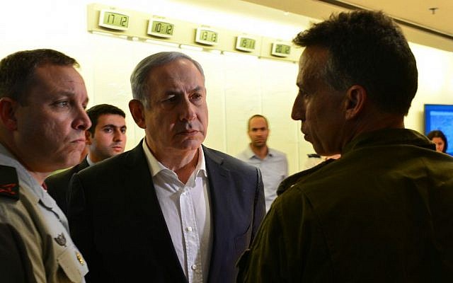 Prime Minister Benjamin Netanyahu at the Foreign Ministry situation room in Jerusalem following the suicide bombing attack in Turkey in which three Israelis were killed and another 11 wounded, March 19, 2016. (Kobi Gideon/GPO) Prime Minister Benjamin Netanyahu at the Foreign Ministry situation room in Jerusalem following the suicide bombing attack in Turkey in which three Israelis were killed and another 11 wounded, March 19, 2016. (Kobi Gideon/GPO)