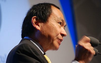 Political theorist Francis Fukuyama at the New World, New Capitalism symposium in Paris, January 8, 2009. (Andrew Newton/Wikimedia/CC BY-SA 2.0)