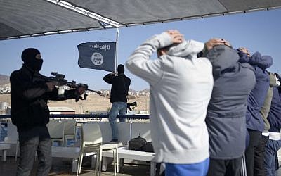 An IDF exercise to practice dealing with an Islamic State terror attack to hijack a boat carrying Israeli civilians in the Red Sea. (IDF spokesperson) An IDF exercise to practice dealing with an Islamic State terror attack to hijack a boat carrying Israeli civilians in the Red Sea. (IDF spokesperson)
