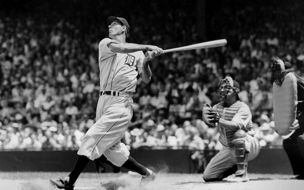 Hall of Famer Hank Greenberg batting for the Detroit Tigers in 1935. (TSN Archives/Getty Images/JTA) Hall of Famer Hank Greenberg batting for the Detroit Tigers in 1935. (TSN Archives/Getty Images/JTA)