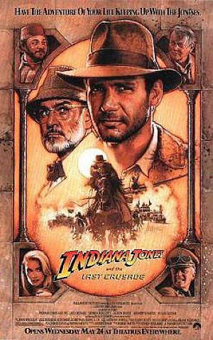 Theatrical poster for the 1989 film "Indiana Jones and the Last Crusade." (Wikipedia Fair use)