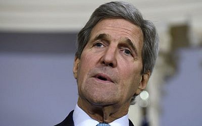 US Secretary of State John Kerry speaks to reporters at the State Department in Washington DC, March 9, 2016. (AP Photo/Susan Walsh)