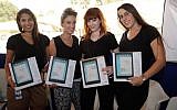 Female employees of Intel Israel at a hackathon that took place in Tel Aviv last September (Courtesy)