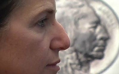 Filmmaker Gayle Kirschenbaum's mother Mildred says her nose looks like that of the Indian on the Buffalo nickel. (Kirschenbaum Productions)