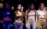 Contestants pose for the judges during auditions for the first Miss Trans Israel beauty pageant in Tel Aviv, Thursday, March 3, 2016. (AP Photo/Ariel Schalit)