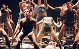 A photo of dancers in the throes of Gaga, the free-style dance movement created by Batsheva artistic director Ohad Naharin (Courtesy Gadi Dagon)