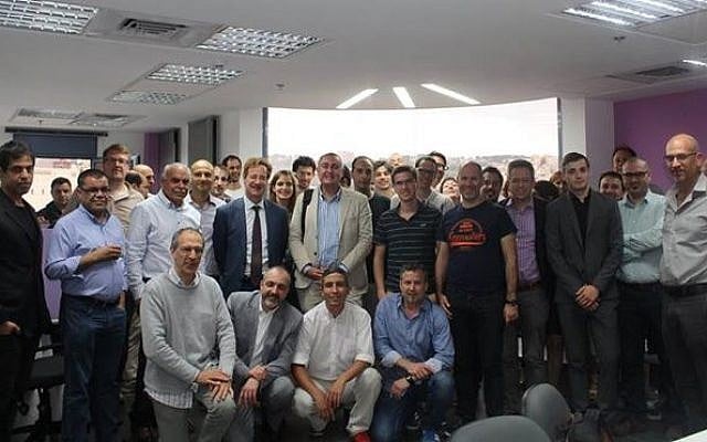 Ambassador of Belgium, Mr. John Cornet d’Elzius, Beta Group, Investors, VC's and Entrepreneurs visit the Nazareth Business Incubator Center, May 12, 2015 (Courtesy) Ambassador of Belgium, Mr. John Cornet d’Elzius, Beta Group, Investors, VC's and Entrepreneurs visit the Nazareth Business Incubator Center, May 12, 2015 (Courtesy)