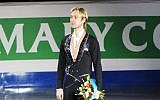 Evgeni Plushenko, Russia's two-time Olympic figure skating champion at the 2012 European Championships medal ceremony on January 28, 2012. (Dahmeli/Wikimedia commons)