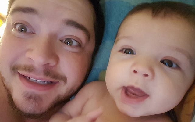 A recent photo of Rafi Daugherty and his daughter, Ettie. (Courtesy of Rafi Daugherty)