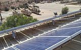 A solar array at an Israel Air Force base (Courtesy)