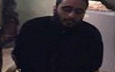 A picture purporting to show Palestinian-American Islamic State member Muhammad Jamal Amin. (Screen capture: Rudaw.net)