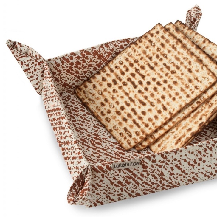 Barbara Shaw Matzah Print Matzah Basket RRP $40 Our Price $23.99