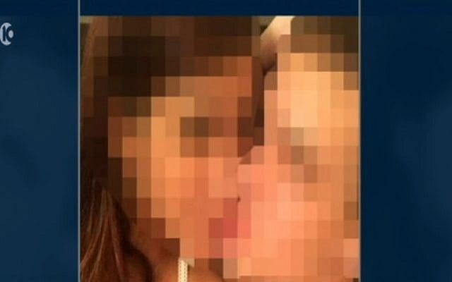 A photo of a woman kissing an ultra-Orthodox man posted online has resulted in the army striking his army deferment (screen capture: Channel 10) A photo of a woman kissing an ultra-Orthodox man posted online has resulted in the army striking his army deferment (screen capture: Channel 10)
