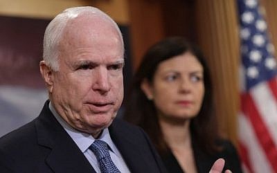 Republican Senator John McCain chairman of the Senate Armed Services Committee, holds a news conference at the US Capitol in Washington, DC, February 24, 2016. (Chip Somodevilla/Getty Images/AFP) Republican Senator John McCain chairman of the Senate Armed Services Committee, holds a news conference at the US Capitol in Washington, DC, February 24, 2016. (Chip Somodevilla/Getty Images/AFP)