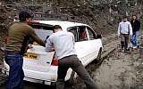 Illustrative image of a car stuck in mud. (screen capture: YouTube)