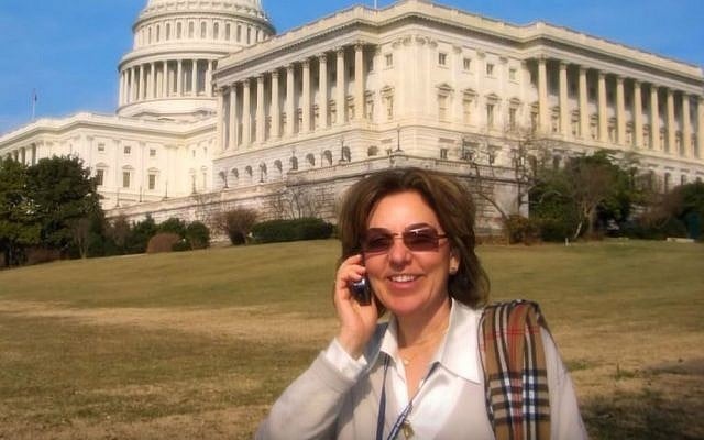 American Israel Public Affairs Committee President Lillian Pinkus in Washington, DC. (YouTube screen capture) American Israel Public Affairs Committee President Lillian Pinkus in Washington, DC. (YouTube screen capture)
