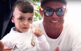 YouTube screenshot shows Ahmed Dawabsha in meeting with soccer player Cristiano  Ronaldo March 17, 2016. YouTube screenshot)