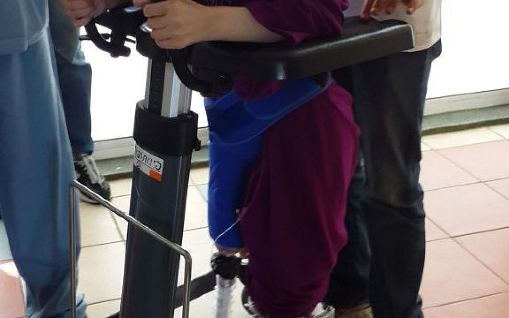 A Syrian girl being treated at ZIv Hospital in Safed (Courtesy: Ziv Hospital)