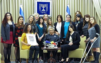 The President's wife, Nechama Rivlin, hosts leading women before the International Women's Day at the president's residence in Jerusalem. March 7, 2016. Photo by Mark Neyman/GPO. The President's wife, Nechama Rivlin, hosts leading women before the International Women's Day at the president's residence in Jerusalem. March 7, 2016. Photo by Mark Neyman/GPO.