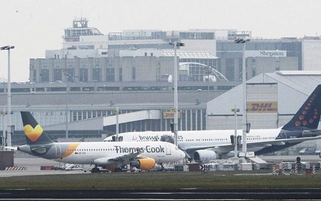 Brussels Airport, in Zaventem, on March 22, 2016 (AFP/Belga/Dirk Waem)
