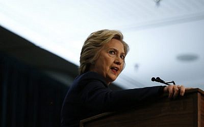 Democratic presidential candidate Hillary Clinton speaks during an event named as a 'victory rally for $15 minimum wage and paid family leave' at the Javitz Center in New York on April 4,2016. (AFP / KENA BETANCUR) Democratic presidential candidate Hillary Clinton speaks during an event named as a 'victory rally for $15 minimum wage and paid family leave' at the Javitz Center in New York on April 4,2016. (AFP / KENA BETANCUR)
