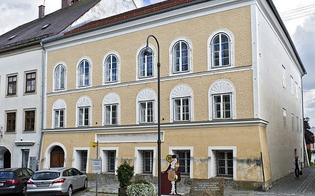 This photo taken on September 20, 2012, shows the house were Adolf Hitler was born in Braunau, Austria. (AFP PHOTO/APA/MANFRED FESL) This photo taken on September 20, 2012, shows the house were Adolf Hitler was born in Braunau, Austria. (AFP PHOTO/APA/MANFRED FESL)
