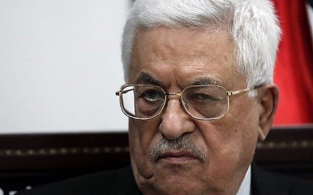 Palestinian Authority President Mahmud Abbas listens during an exclusive interview with AFP reporters in his office in the West Bank city of Ramallah on April 11, 2016. (AFP PHOTO / THOMAS COEX) Palestinian Authority President Mahmud Abbas listens during an exclusive interview with AFP reporters in his office in the West Bank city of Ramallah on April 11, 2016. (AFP PHOTO / THOMAS COEX)