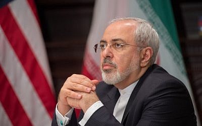 Iran's Foreign Minister Mohammad Javad Zarif in New York, April 22, 2016 (AFP/Bryan R. Smith)