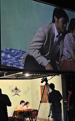 From the Chinese 'Thunderstorm 2.0,' a play that can also be viewed as a film, and which will be performed at the 2016 Israel Festival (Courtesy Wang Chong)