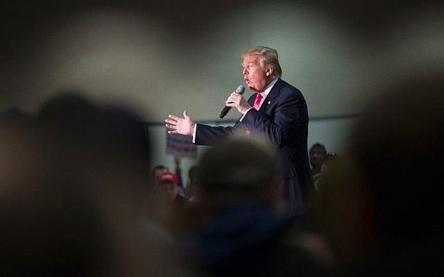 Republican presidential candidate Donald Trump speaks to guests during a campaign stop at the La Crosse Center on April 4, 2016 in La Crosse, Wisconsin. (Scott Olson/Getty Images/AFP) Republican presidential candidate Donald Trump speaks to guests during a campaign stop at the La Crosse Center on April 4, 2016 in La Crosse, Wisconsin. (Scott Olson/Getty Images/AFP)
