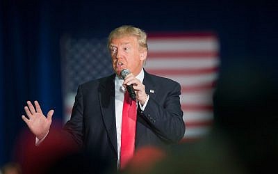 Republican presidential candidate Donald Trump speaks to guests during a campaign stop at the La Crosse Center on April 4, 2016 in La Crosse, Wisconsin. (Scott Olson/Getty Images/AFP) Republican presidential candidate Donald Trump speaks to guests during a campaign stop at the La Crosse Center on April 4, 2016 in La Crosse, Wisconsin. (Scott Olson/Getty Images/AFP)