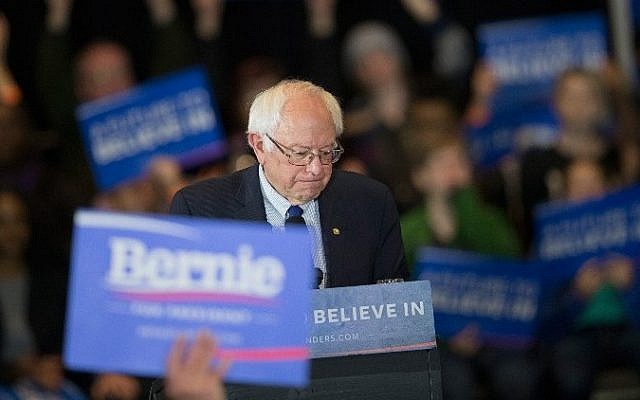 Democratic presidential candidate Senator Bernie Sanders (D-Vermont) arrives at a campaign rally in Milwaukee, Wisconsin, on April 4, 2016. (Scott Olson/Getty Images/AFP) Democratic presidential candidate Senator Bernie Sanders (D-Vermont) arrives at a campaign rally in Milwaukee, Wisconsin, on April 4, 2016. (Scott Olson/Getty Images/AFP)