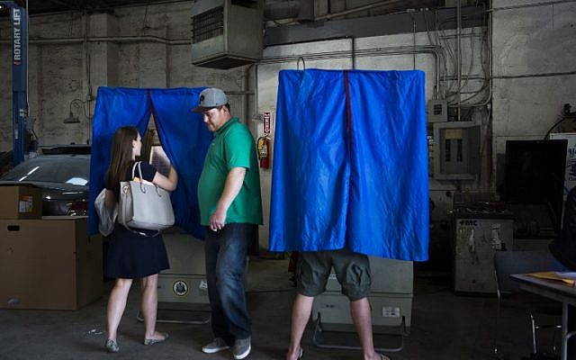 Local residents cast their primary day ballots on April 26, 2016, in Philadelphia, as primary voting takes place in Pennsylvania, Maryland, Delaware, Rhode Island, and Connecticut. (Jessica Kourkounis/Getty Images/AFP) Local residents cast their primary day ballots on April 26, 2016, in Philadelphia, as primary voting takes place in Pennsylvania, Maryland, Delaware, Rhode Island, and Connecticut. (Jessica Kourkounis/Getty Images/AFP)