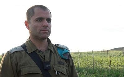 Lt. Col. Yigal Katzav, commander of the Artillery Corps's training base. (IDF Spokesperson's Unit)