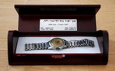 Lt. Yakir Naveh's watch, found at the bottom of the Sea of Galilee. (Israeli Air Force)