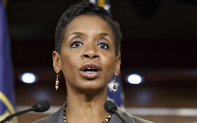 Rep. Donna Edwards, D-Md., speaks on Capitol Hill in Washington on Nov. 17, 2014. (AP File Photo/J. Scott Applewhite)