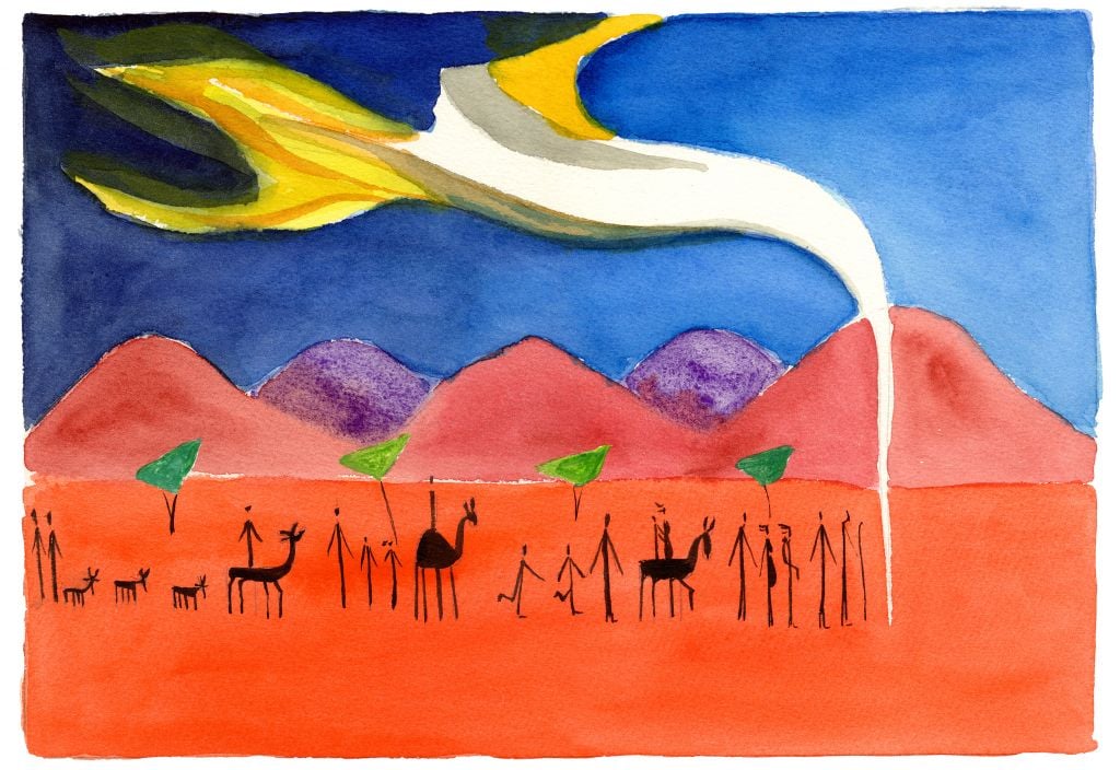 A contemporary haggadah by artist Avner Moriah (Courtesy Kol HaOt)