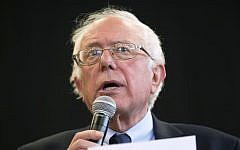 Democratic presidential candidate Bernie Sanders speaks during a town hall at Gettysburg College in Gettysburg, Pennsylvania, on April 22, 2016. (AP/Evan Vucci)