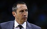 David Blatt of the Cleveland Cavaliers looks on during the first quarter against the Boston Celtics at TD Garden on December 15, 2015 in Boston, Massachusetts. (Maddie Meyer/Getty Images via JTA)
