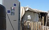 A building funded by the European Union in the West Bank. (Ben Sales/JTA)