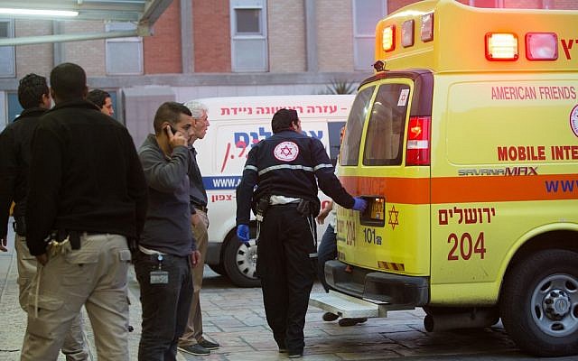 Illustrative photo of an ambulance (Yonatan Sindel/Flash90 )
