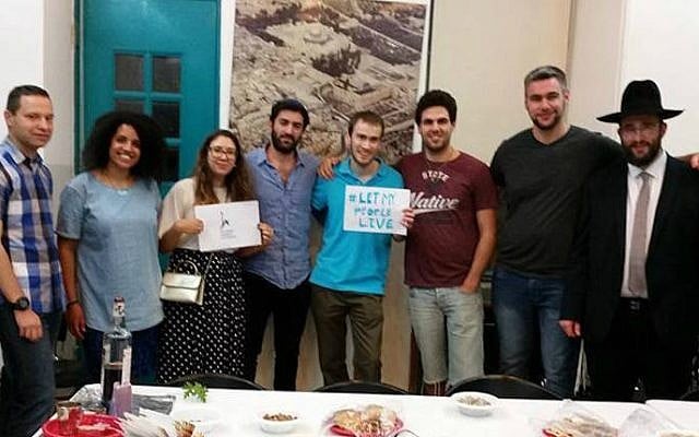 Students celebrating #SolidarityHavdalah at the Hebrew University campus in Jerusalem, April 9, 2016. (Facebook/via JTA) Students celebrating #SolidarityHavdalah at the Hebrew University campus in Jerusalem, April 9, 2016. (Facebook/via JTA)