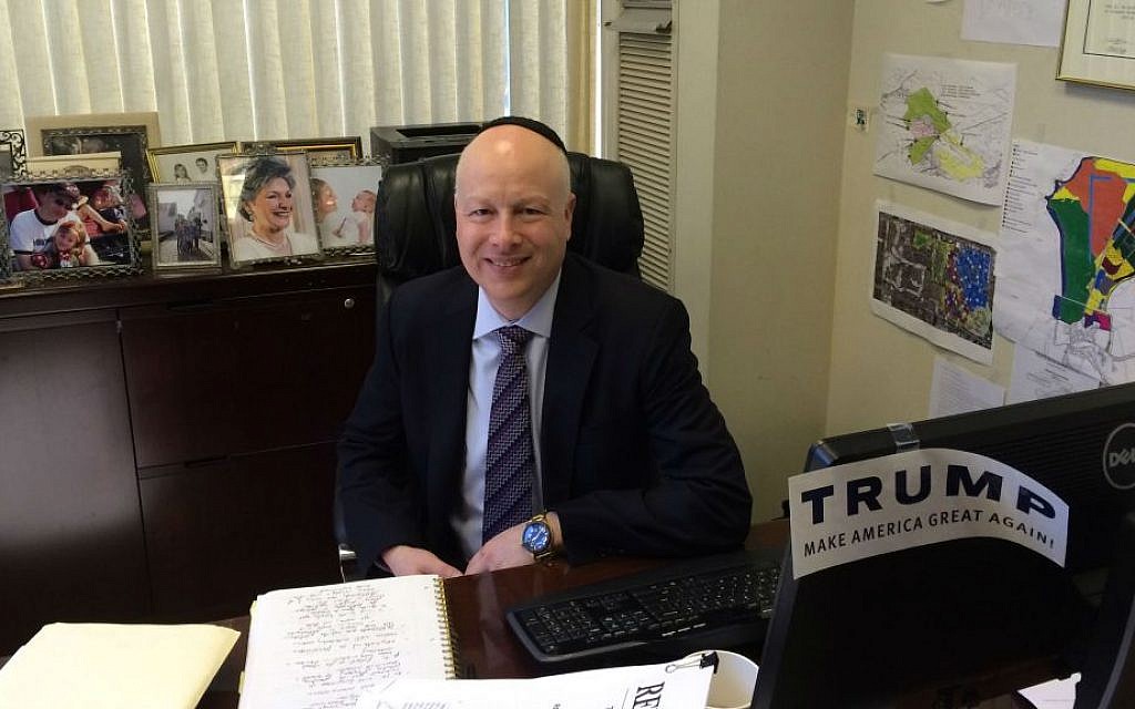 Lawyer Jason Dov Greenblatt would be thrust into the post of presidential adviser on Israel if Trump wins the White House. (Uriel Heilman/JTA) Lawyer Jason Dov Greenblatt would be thrust into the post of presidential adviser on Israel if Trump wins the White House. (Uriel Heilman/JTA)