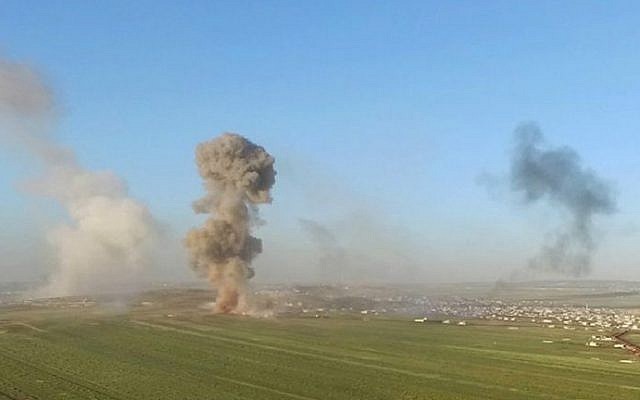 Smoke billowing from site of Nusra Front attack on the northern village of al-Ais in Aleppo province, Syria, April 1, 2016. (Al-Nusra Front via AP) Smoke billowing from site of Nusra Front attack on the northern village of al-Ais in Aleppo province, Syria, April 1, 2016. (Al-Nusra Front via AP)