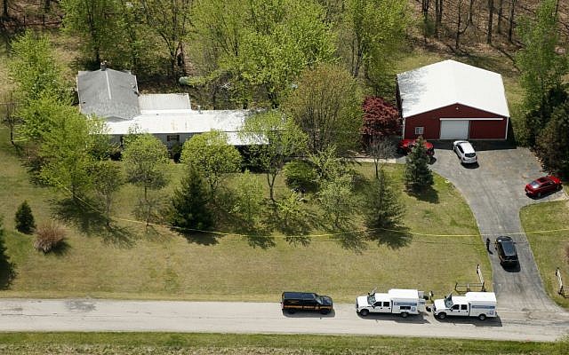 This aerial photo shows one of the locations being investigated in Pike County, Ohio, as part of an ongoing homicide investigation, Friday, April 22, 2016. (Lisa Marie Miller/The Columbus Dispatch via AP) This aerial photo shows one of the locations being investigated in Pike County, Ohio, as part of an ongoing homicide investigation, Friday, April 22, 2016. (Lisa Marie Miller/The Columbus Dispatch via AP)