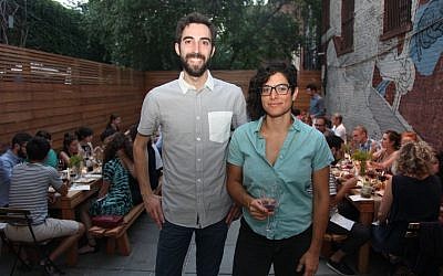 Jeffrey Yoskowitz and Liz Alpern at a culinary event (Shulie Seidler-Feller)