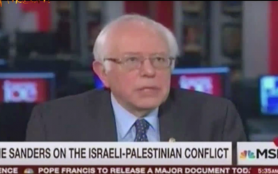Bernie Sanders on MSNBC April 8, 2016 (YouTube screenshot)