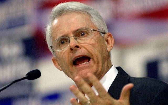 In a November 10, 2007, file photo, Dick Black speaks at a convention held by the Republican 1st District Congressional Committee in Milford, Virginia. (Peter Cihelka/The Free Lance-Star via AP) In a November 10, 2007, file photo, Dick Black speaks at a convention held by the Republican 1st District Congressional Committee in Milford, Virginia. (Peter Cihelka/The Free Lance-Star via AP)